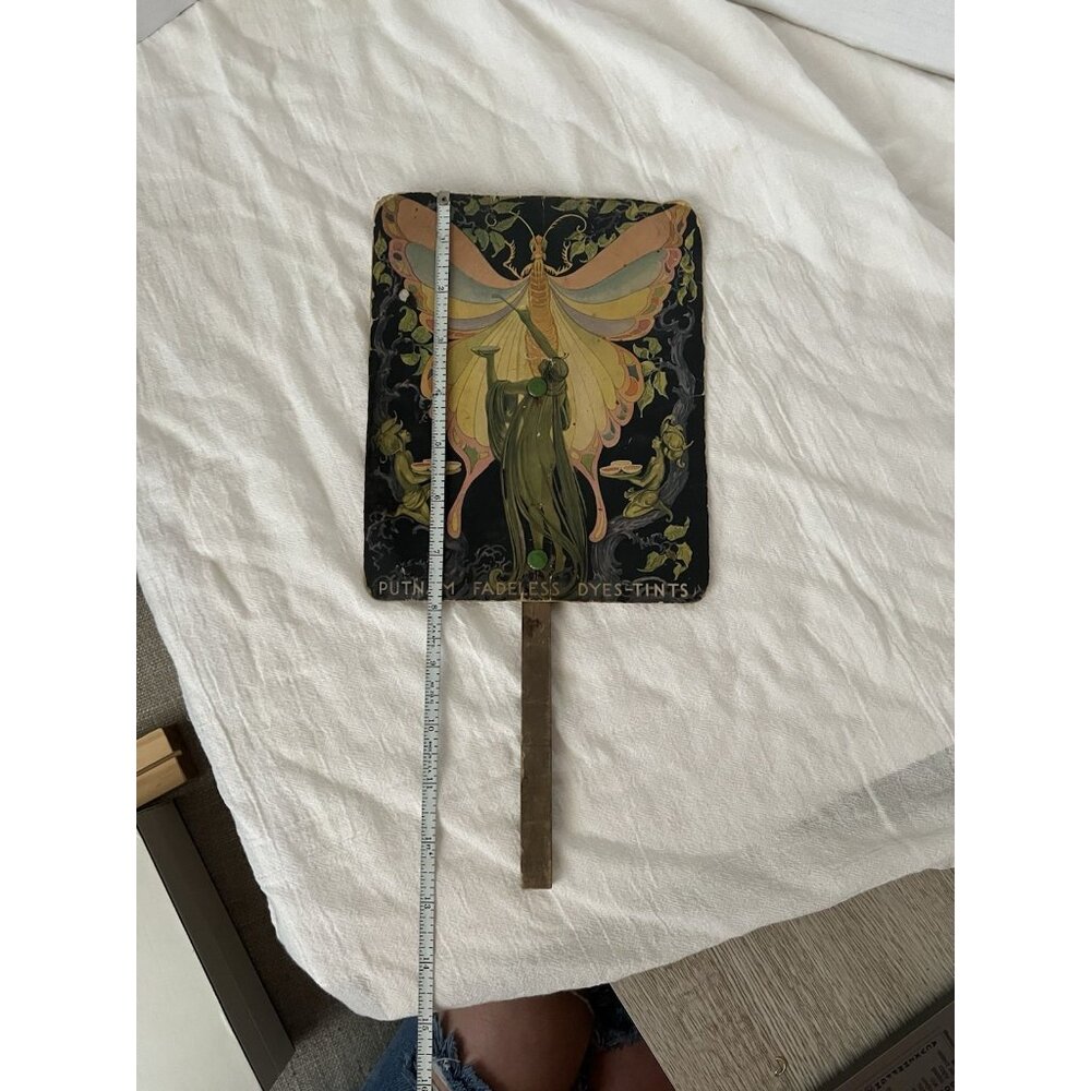 Vintage Advertising Fan Fairy Putnam Fadeless Dyes-Tints 1920s - Picture 5 of 10